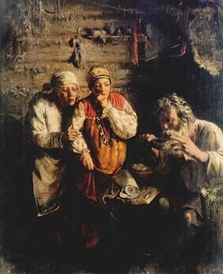 俄罗斯人治愈者在巫师处乡村治疗师1860年.jpg
