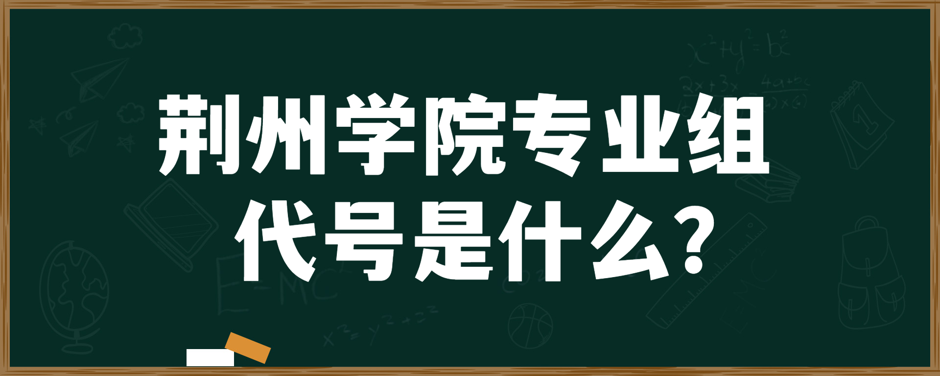 荆州学院专业组代号是什么？